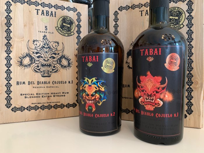 Tabai 5 years old - Rum del Diablo Cojuelo N. 2  - b. 2021 - 70 cl - 2 flaschen