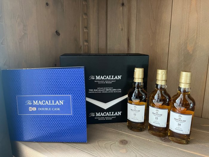Macallan The Double  Cask Tasting Experience - Original bottling  - 50ml - 3 garrafas