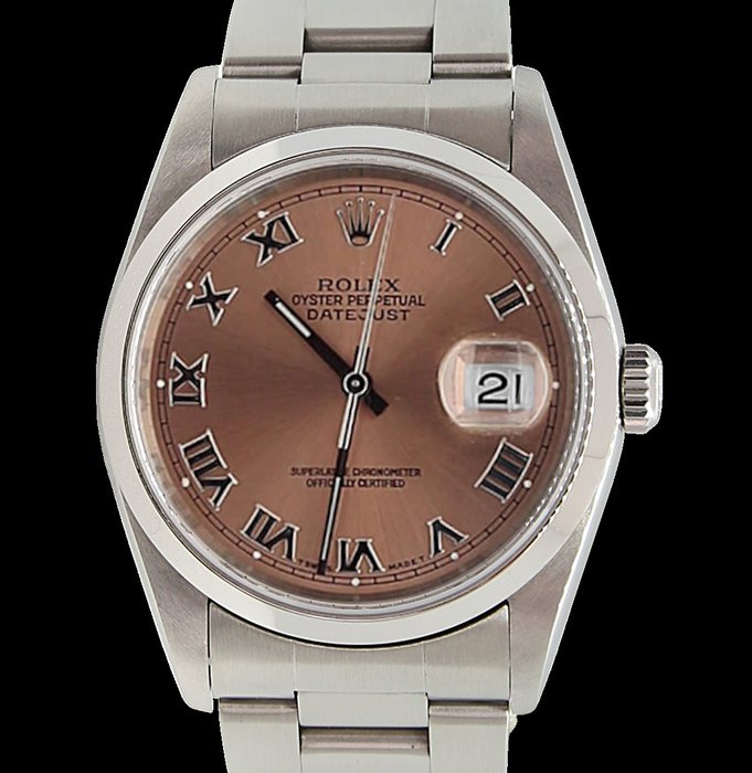Rolex - Oyster Perpetual Datejust - Salmon Roman Dial - 16200 - 中性 - 2000-2010