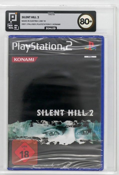 Sony Playstation 2 (PS2) - Silent Hill 2, Sealed and graded! - Pixel Grading 80+ - Videospill - I original forseglet eske