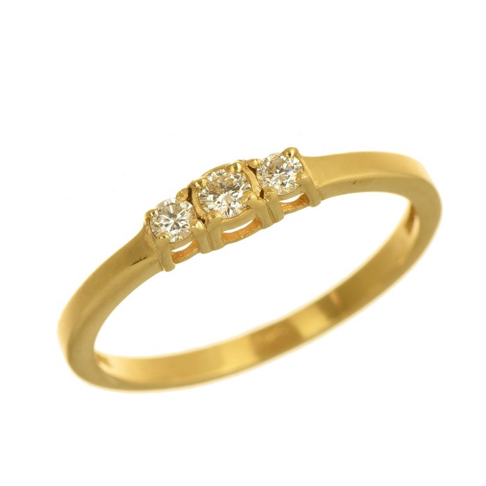 Galeria del coleccionista - 18 kt. Gold - Ring - 3.00 ct Sapphire - Diamond  - Catawiki