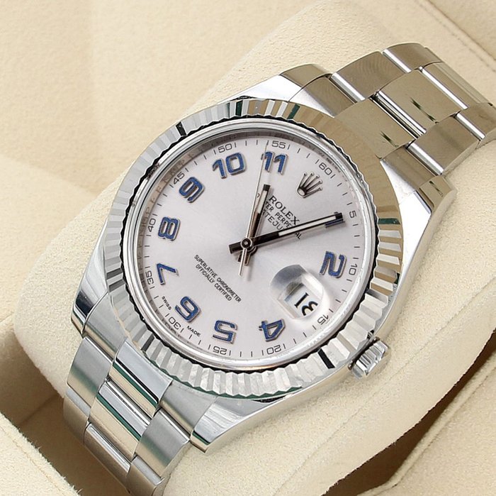 Rolex - Datejust II 41 'Silver/Blue Arabic Dial' - 116334 - Mężczyzna - 2011-obecnie