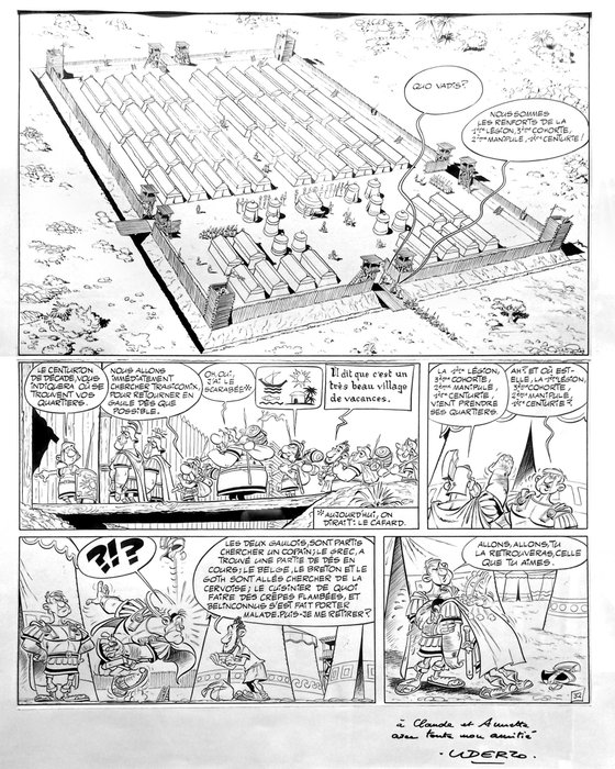 Uderzo, Albert - Planche originale (p.32) - Astérix T10 - Astérix légionnaire - (1967)