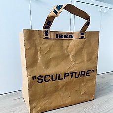 IKEA X VIRGIL ABLOH OFF WHITE “SCULPTURE” MEDIUM BAG LIMITED EDITION ART