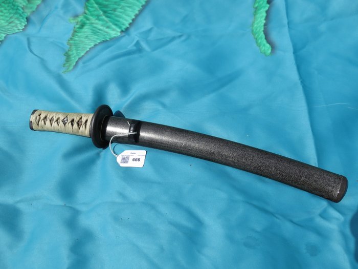 Tanto, Silver INhalled Old Mumei TICK long  O Tanto NEW polish Japanees sword Antique sword Samurai - iron - Japan - shinshinto