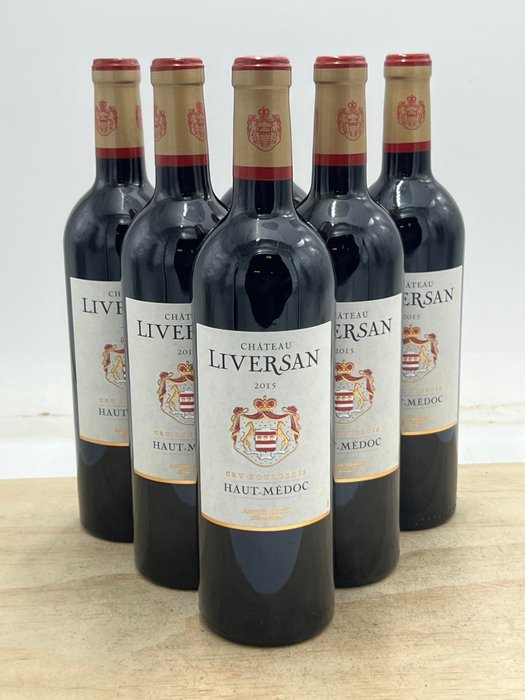 2015 Château Liversan - Haut-Médoc Cru Bourgeois - 6 Flaskor (0,75L)