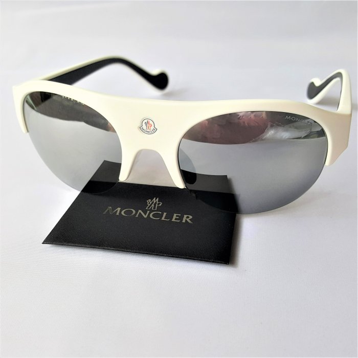 Moncler - Double Lens Edition - White Snow - Panda - Open Logo -  New - Lunettes de soleil