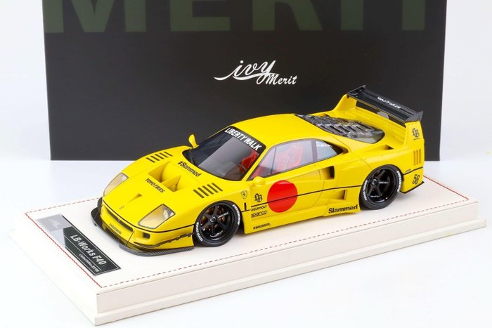 Ivy Models 1:18 - Modellino di auto -Ferrari F40 LBWK - Edizione limitata di soli 99 pezzi