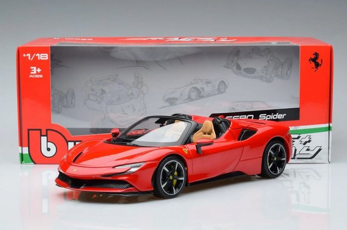 Bburago 1:18 - 1 - Voiture de sport miniature - Ferrari SF90