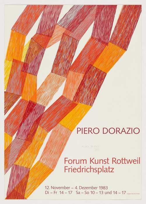 Piero Dorazio (after) - Forum Kunst Rottweil. Handsigned - Jaren 1980