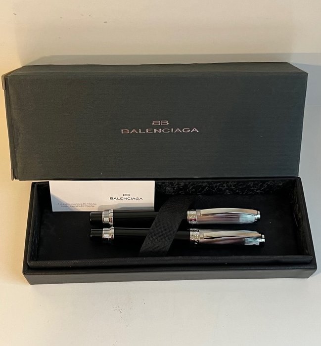 Exclusive Balenciaga pair of pens in box - Pen - Catawiki