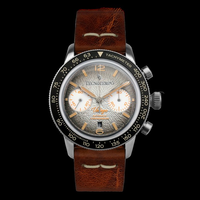 Tecnotempo® - Automatic Chronograph "Vintage" - Swiss Movt - Limited Edition - TT.100VI.PW - Homme - 2011-aujourd'hui