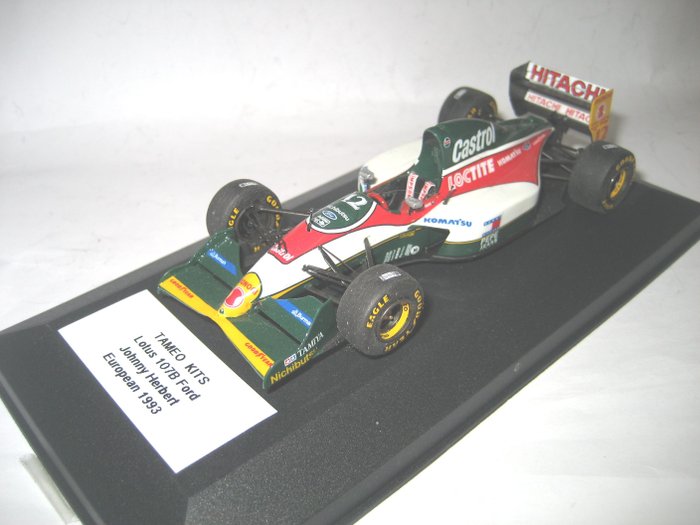 Tameo Kits - 1:43 - F.1 Lotus 107B Ford Johnny Herbert European GP 1993 - Geassembleerde kit