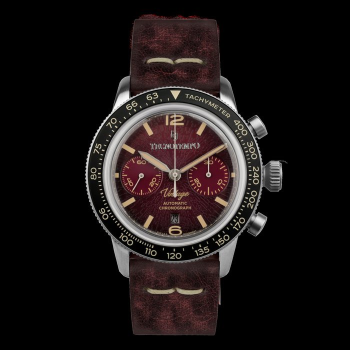 Tecnotempo® - Automatic Chronograph "Vintage" - Swiss Movt - Limited Edition - - TT.100VI.PR (Red) - 男士 - 2011至今