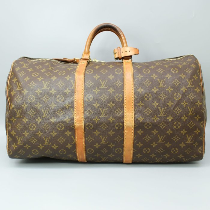 Louis Vuitton Keepall Bag Monogram Canvas 55 Replacing all the leather. 