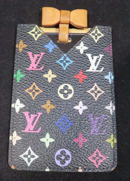 Louis Vuitton White Monogram Multicolor Card Holder or Mirror