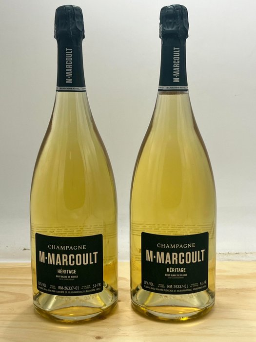 M.Marcoult, Héritage Brut - Champagne Blanc de Blancs - 2 Magnumflasche (1,5 L)