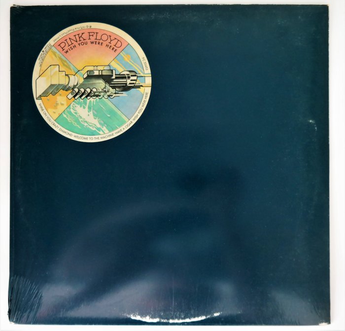 平克·佛洛伊德 - Wish You Were Here  / With 1st US Blue Shrink / Title Sticker! - LP - 第一批 模壓雷射唱片 - 1975