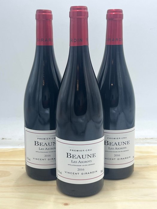 2016 Beaune 1° Cru "Les Aigrots" - Vincent Girardin - Côte de Beaune - 3 Flaschen (0,75 l)