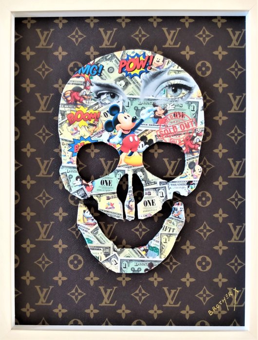 Brother X - Mickey skull by Louis Vuitton - Catawiki