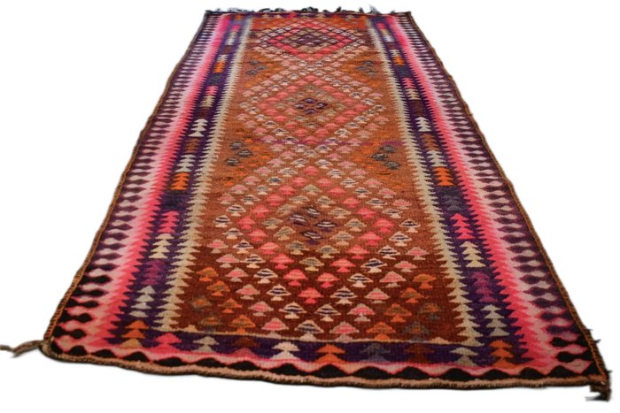 老部落库尔迪人 - 凯利姆平织地毯 - 240 cm - 117 cm