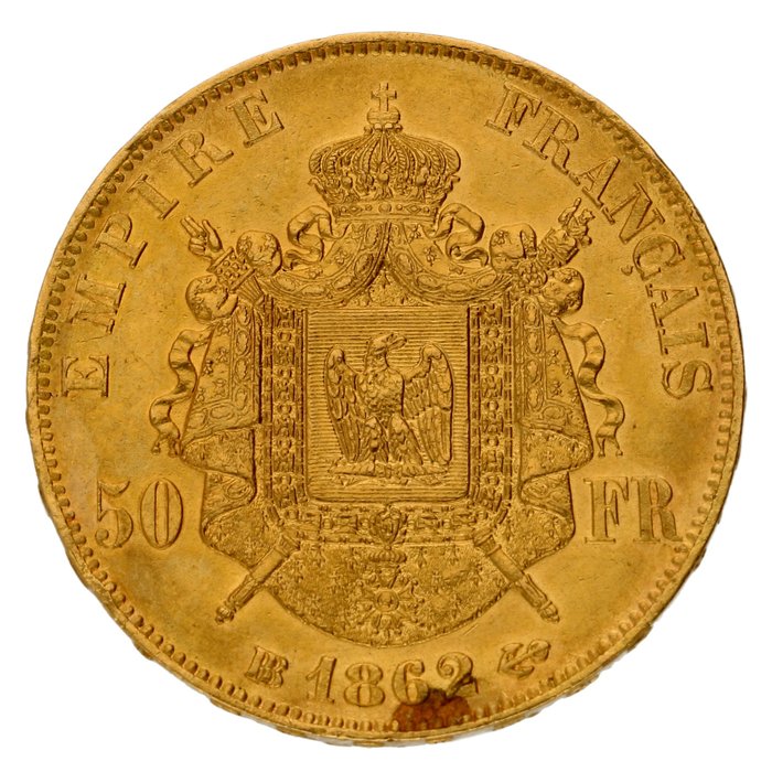 50 Francs Or 1862-BB - Pr-