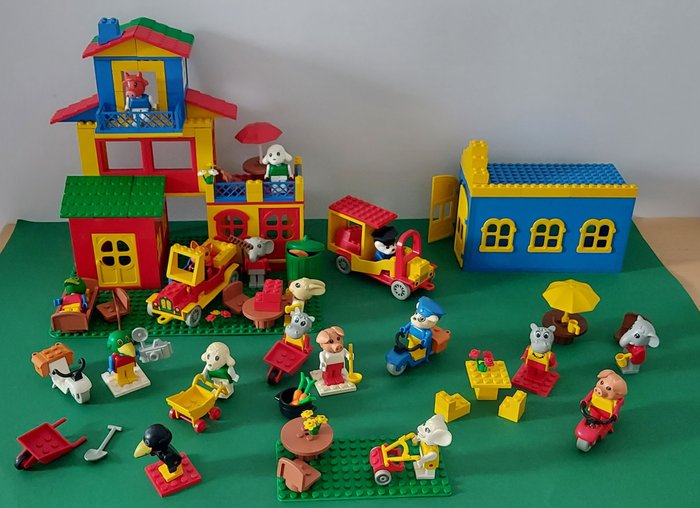 Lego - Fabuland - diverse alte figuri. LEGO 3678 Het burgemeestershuis van Fabuland - 1980-1989