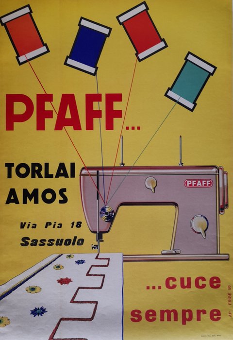 Frigé - Pfaff cuce sempre - Pfaff näht immer - 1980er Jahre