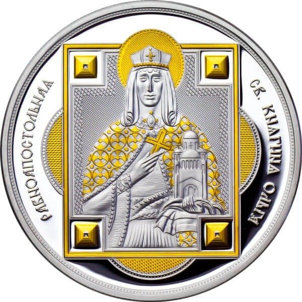 Fidschi. 10 Dollars 2012 Princess Olga - Patron Saints, (.999) Proof