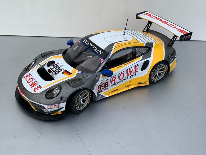 Minichamps 1:18 - 1 - Voiture de course miniature - Porsche 911 (991.2) GT3  R Team Rowe - État neuf ! ÉDITION LIMITÉE 1 sur 134 !! RUPTURE DE STOCK!  TRÈS COLLECTIONNABLE ! - Catawiki