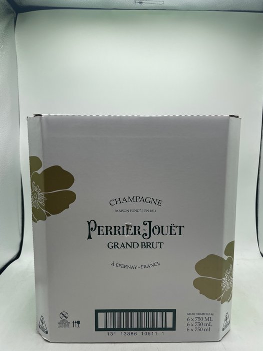 Perrier-Jouet, Grand Brut - Champán - 6 Botellas (0,75 L)