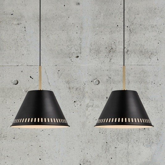 Nordlux - - Sebastian Holmbäck - Riippuva lamppu (2) - Pine 2-set - musta - Metalli