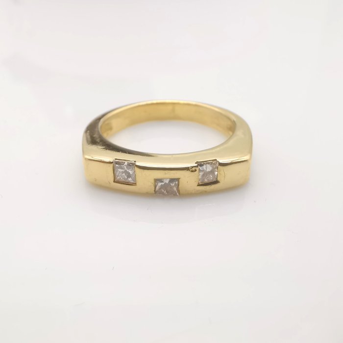 18 kt Gelbgold - Ring - 0.48 ct Diamant