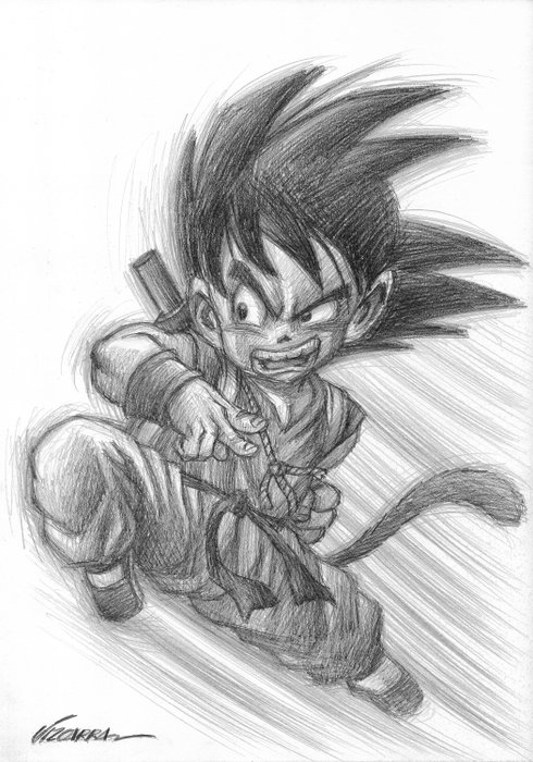 Real time drawing of goku half face | Goku drawing, Half face drawing, Goku  art drawings