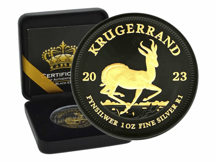 Etelä-Afrikka. 1 Rand 2023 Krugerrand - Gold Black Empire Edition, 1 Oz (.999)  (Ei pohjahintaa)
