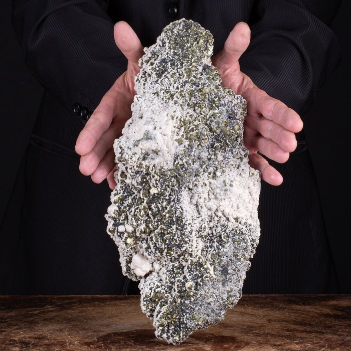 Pyrite, Galena And Dolonmite Formation Large specimen of crystals on matrix - Height: 350 mm - Width: 160 mm- 6818 g
