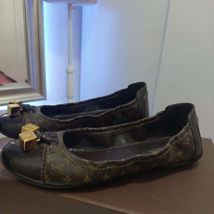 Louis Vuitton Monogram LV FLAT BALLERINA Shoes Size FR 37,5