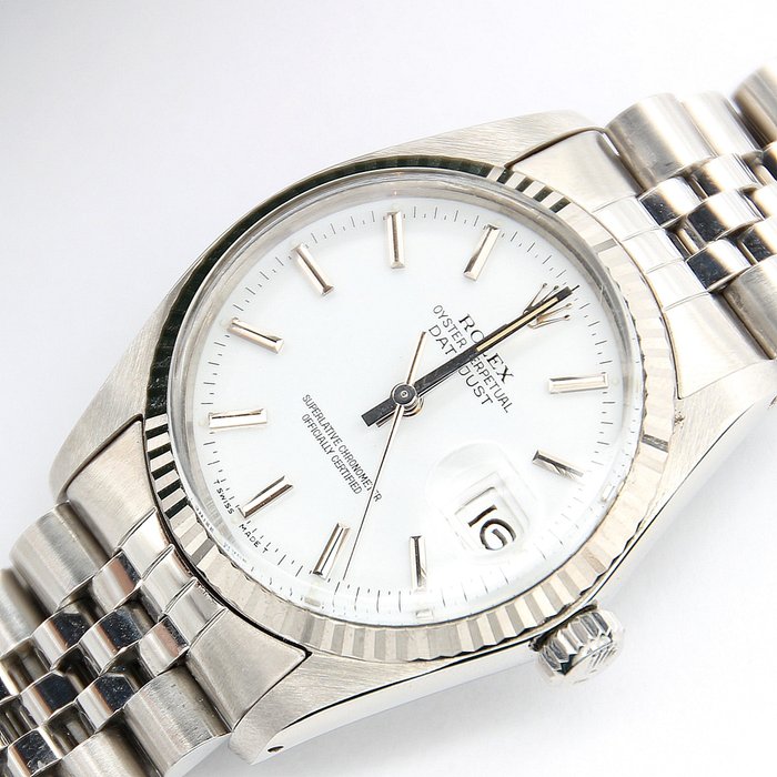 Rolex - Oyster Perpetual Datejust - White Dial - 16014 - Unisex - 1980-1989