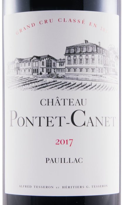 2017 Chateau Pontet Canet - Pauillac 5ème Grand Cru Classé - 1 Garrafa (0,75 L)