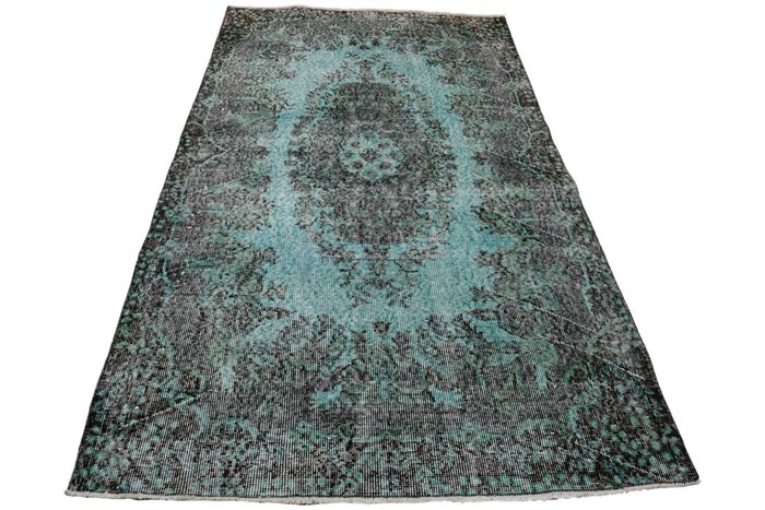 綠松石復古-乾淨如新 - 小地毯 - 205 cm - 109 cm