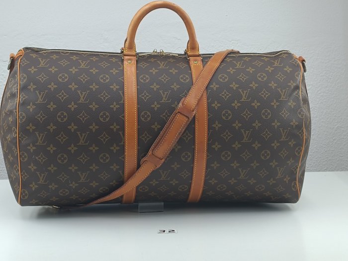 Louis Vuitton - NO RESERVE PRICE - Keepall 55 Bandouliere - Malletier -  Vachetta Leather - Name Tag Weekend bag - Catawiki