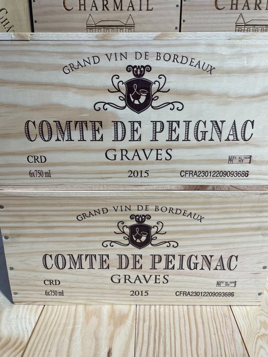 2015 Château Comte de Peignac Graves - Graves - 12 Flaschen (0,75 l)