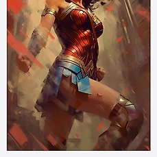 Favialis Dias - Giclée - Wonder Woman Comic Art