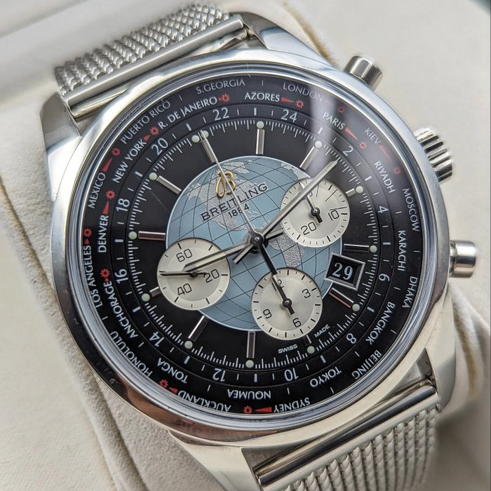 Breitling - Transocean Unitime Chronograph World Time 46 Mm - Ref. AB0510 - 男士 - 2011至今