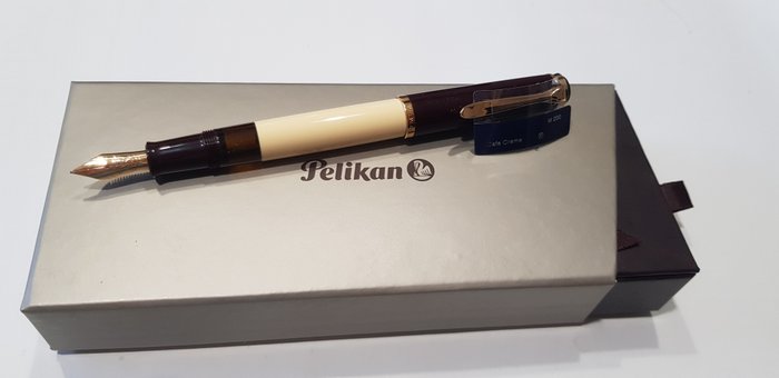 Pelikan M200 Cafe' Creme - M200 Cafe' Creme + extra gold nib 14 K Medium -  Penna stilografica - M - Medium - Catawiki