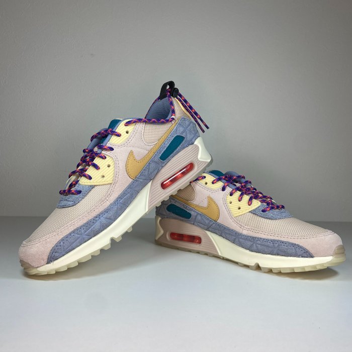 Nike - Nike Women's Air Max 90 SE "Fossil Stone/Twaine Ashen Slate" - Baskets - Taille : Chaussures / UE 40.5
