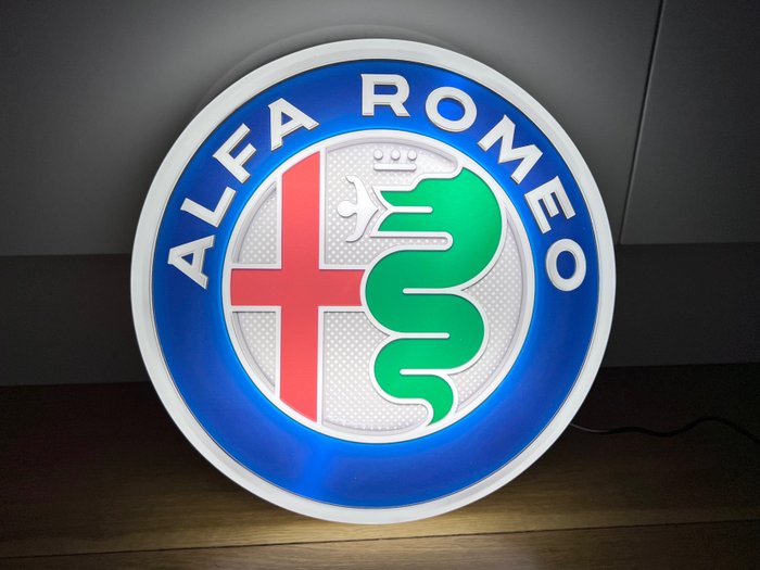 Sign - Alfa Romeo - Alfa Romeo Illuminated Sign