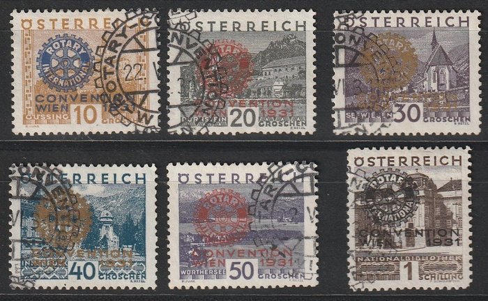 Oostenrijk 1931 – Rotary – Michel 518/523