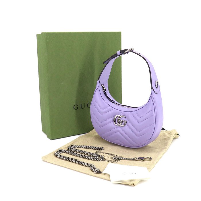 GG Marmont half-moon-shaped mini bag