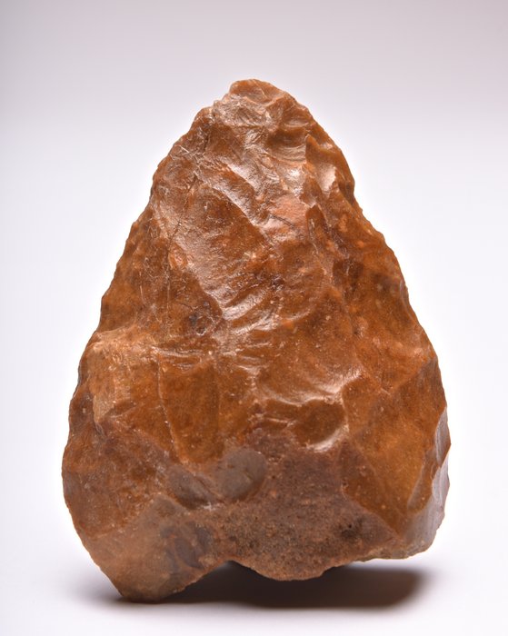 Paleolitico Pietra Focaia Ascia a mano del Paleolitico medio - (113×85×-  mm) - Catawiki